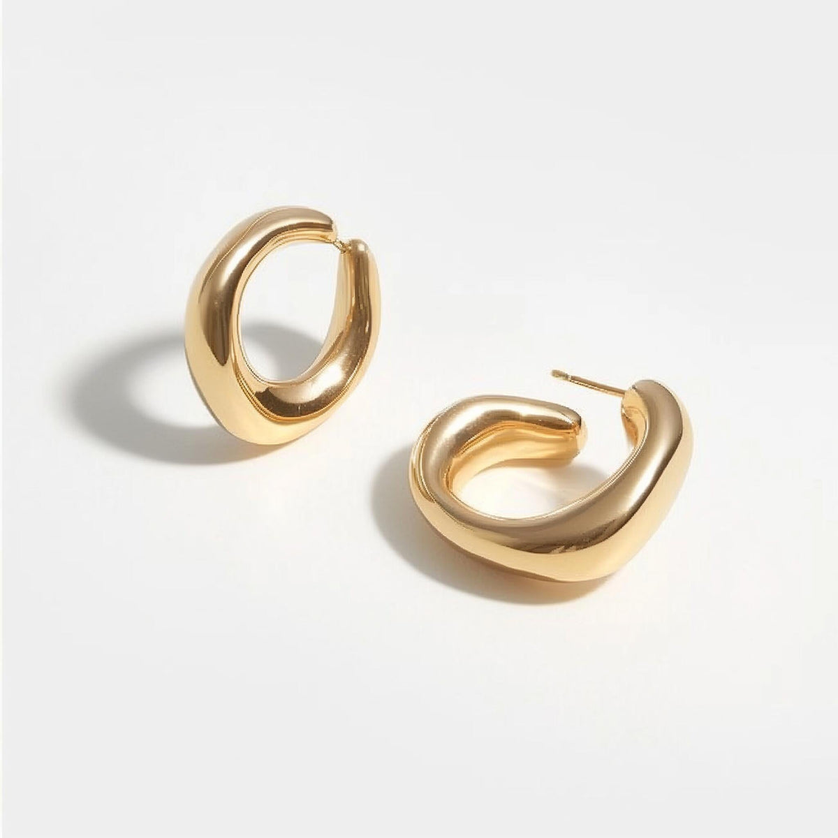 Gold earrings